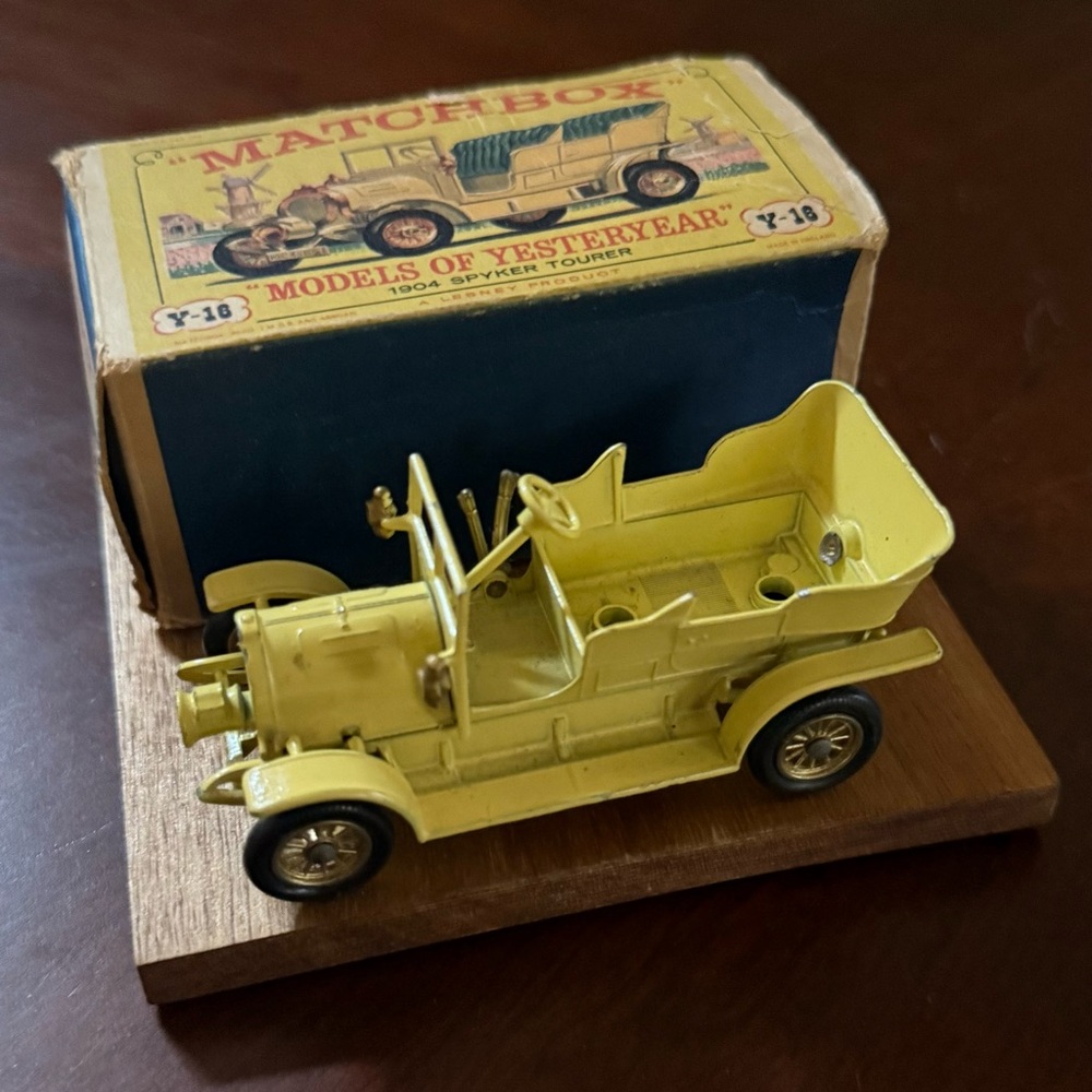 MATCHBOX 1904 Spyker Y-16 W/Original Box- missing seat bench